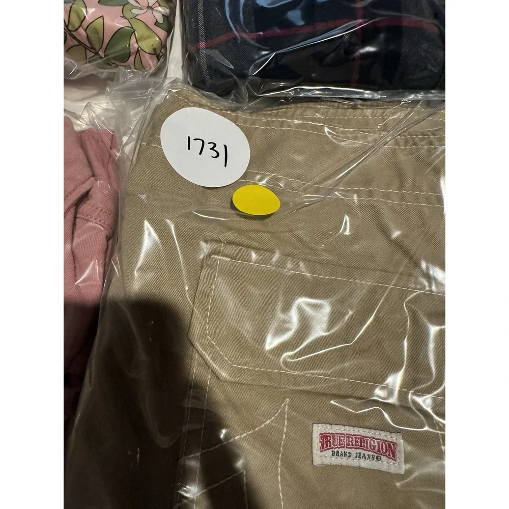 True Religion Cargo Pants Mens 32 Fits 33x32 Khaki Straight Leg Regular Classic